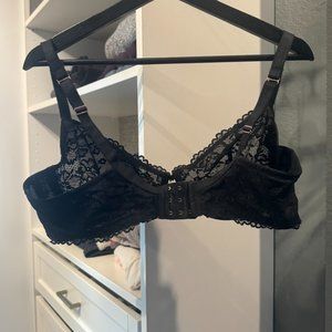 Savage X Fenty Black Lace Bra 36D